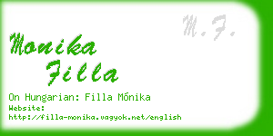 monika filla business card